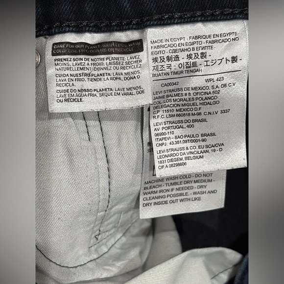 Levi's Men's Deep Indigo Straight Jeans - Picture 10 of 15